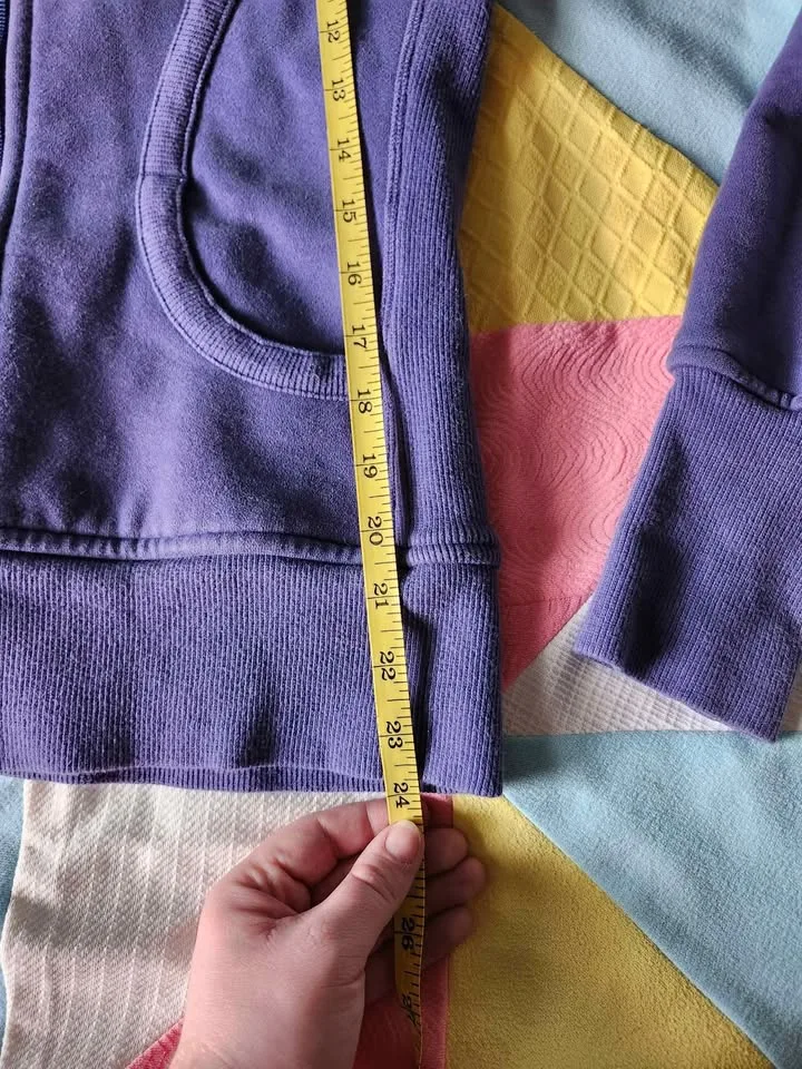 Purple Lululemon scuba zip-up hoodie image indicator(8)