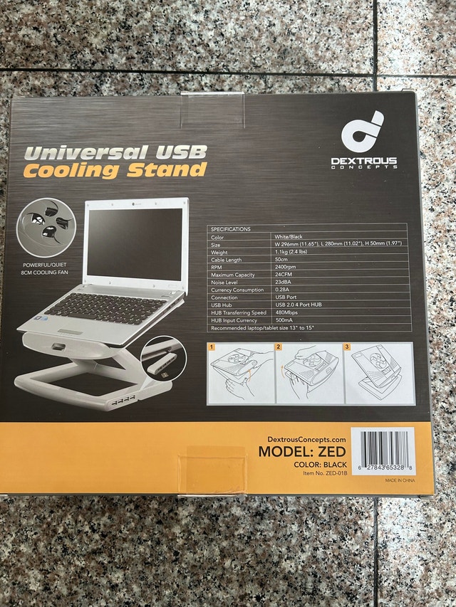 Dextrous Concepts ZED Universal USB Cooling Stand