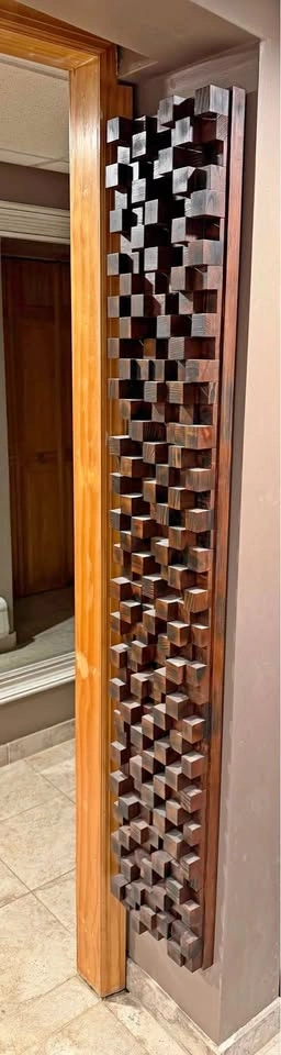 Handmade Custom Wooden Acoustic Diffuser Wall Art