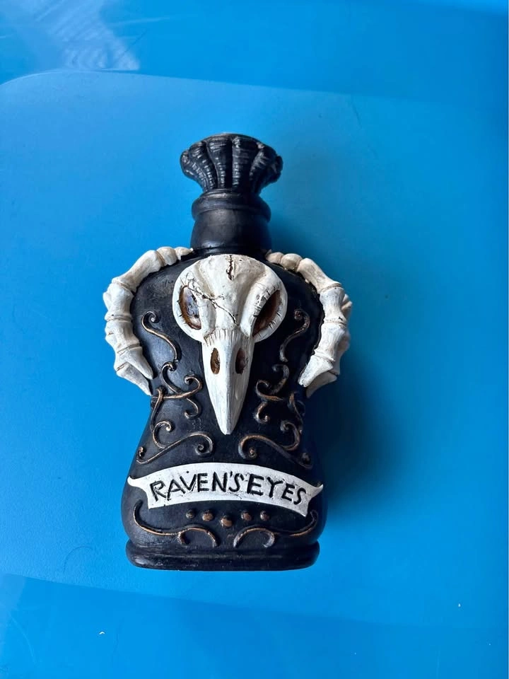 Raven's Eyes Decorative Halloween Potion Bottle