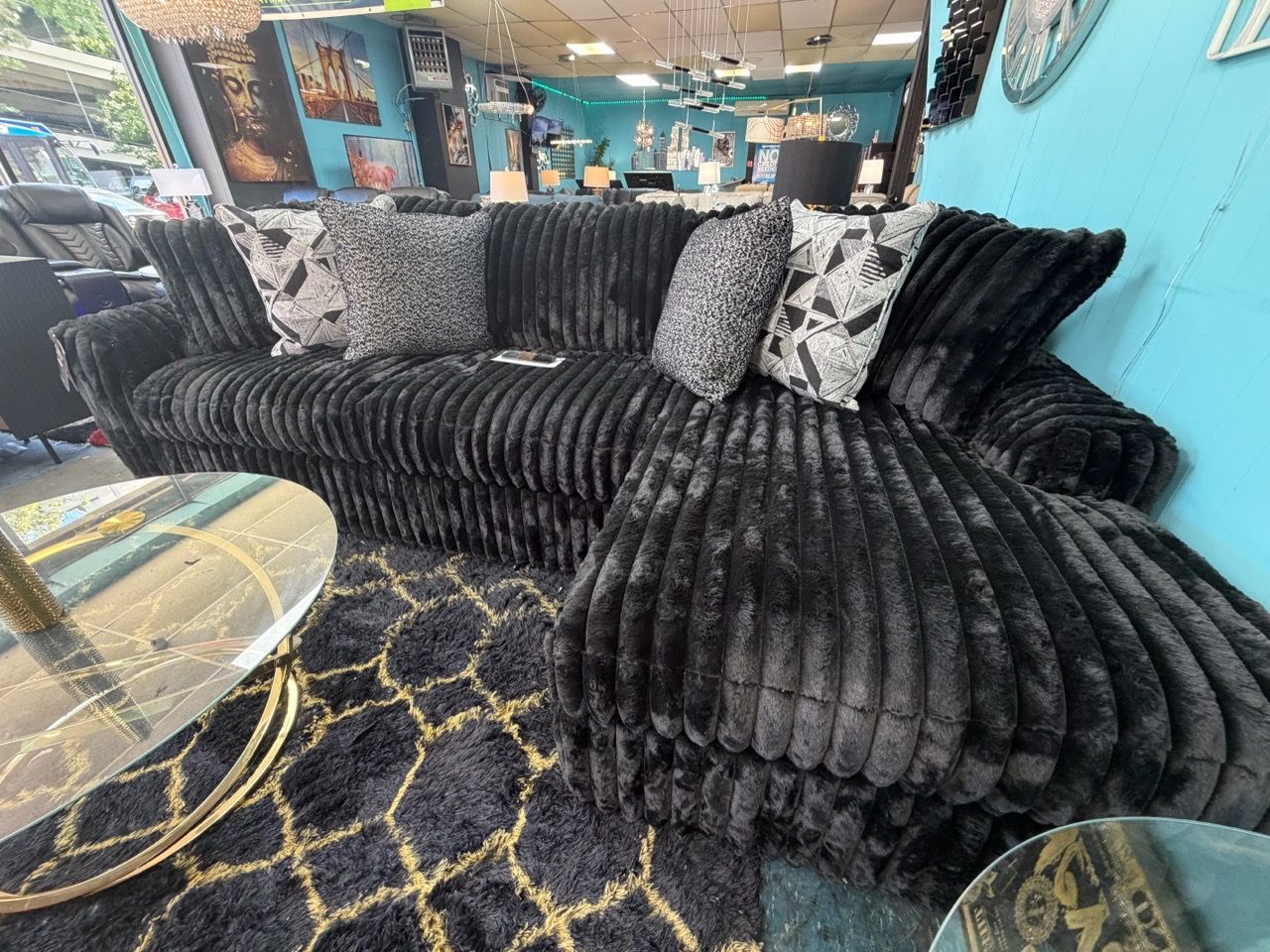 Ashley Midnight Sectional Sofa - photo 3