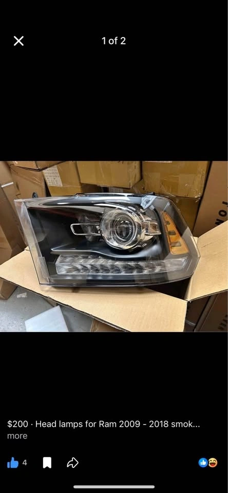 RAM 1500 2500 3500 Projector Headlight 2013-2024 Classic - photo 3