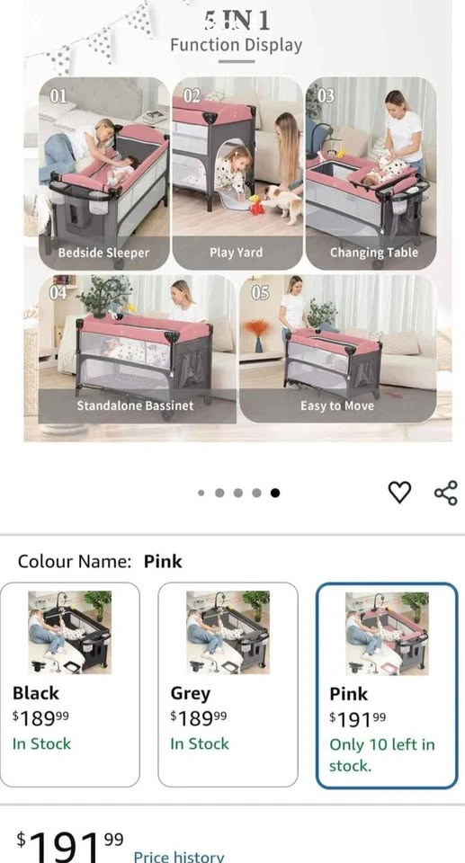 Bedside Bassinet 5 in 1 and Baby Bathtub - photo 3