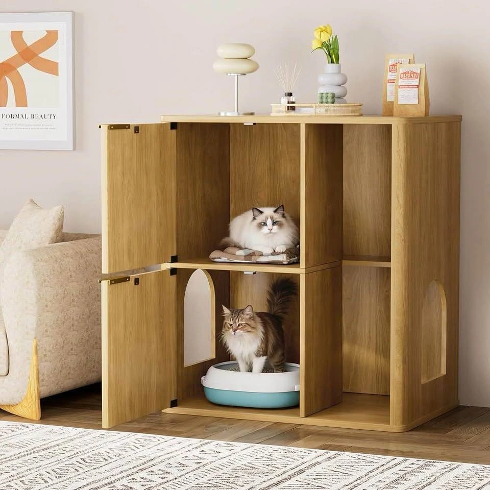 31.5-inch Cat Litter Cabinet with Integrated Cat Tree - photo 5
