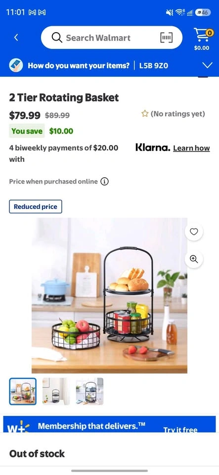 2 tier Kitchen organizer/basket - photo 2