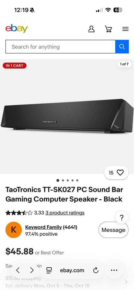Taotronics Sound bar - photo 2
