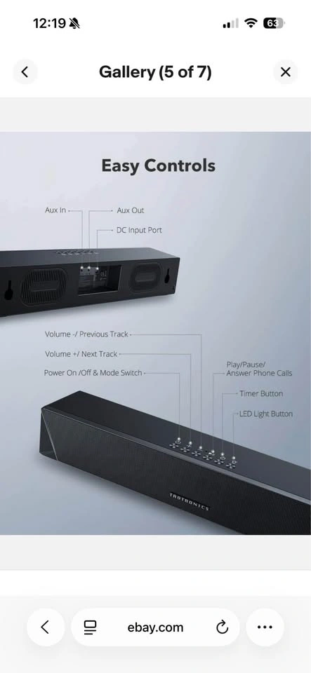 Taotronics Sound bar - photo 3