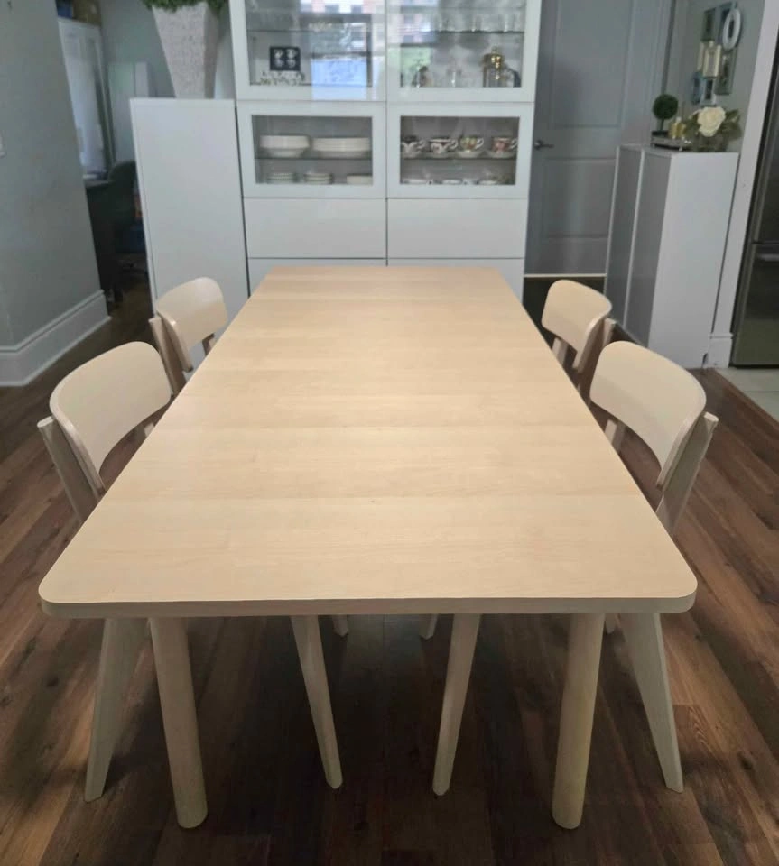 IKEA RÖNNINGE Extendable Dining Table with 4 Lisabo Chairs - photo 2