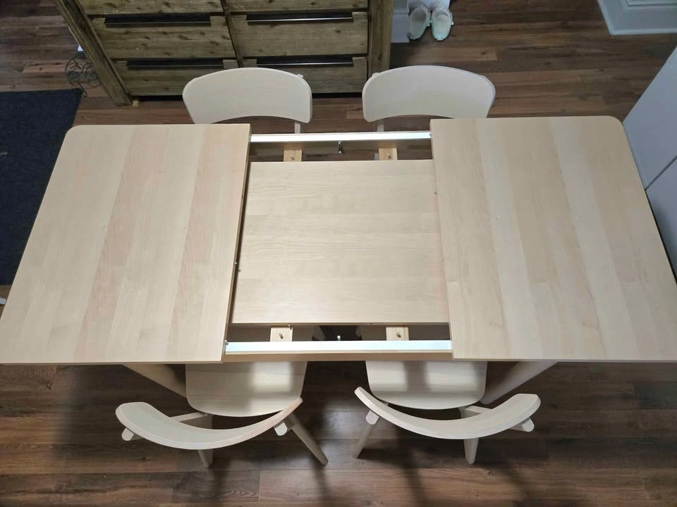 IKEA RÖNNINGE Extendable Dining Table with 4 Lisabo Chairs - photo 5