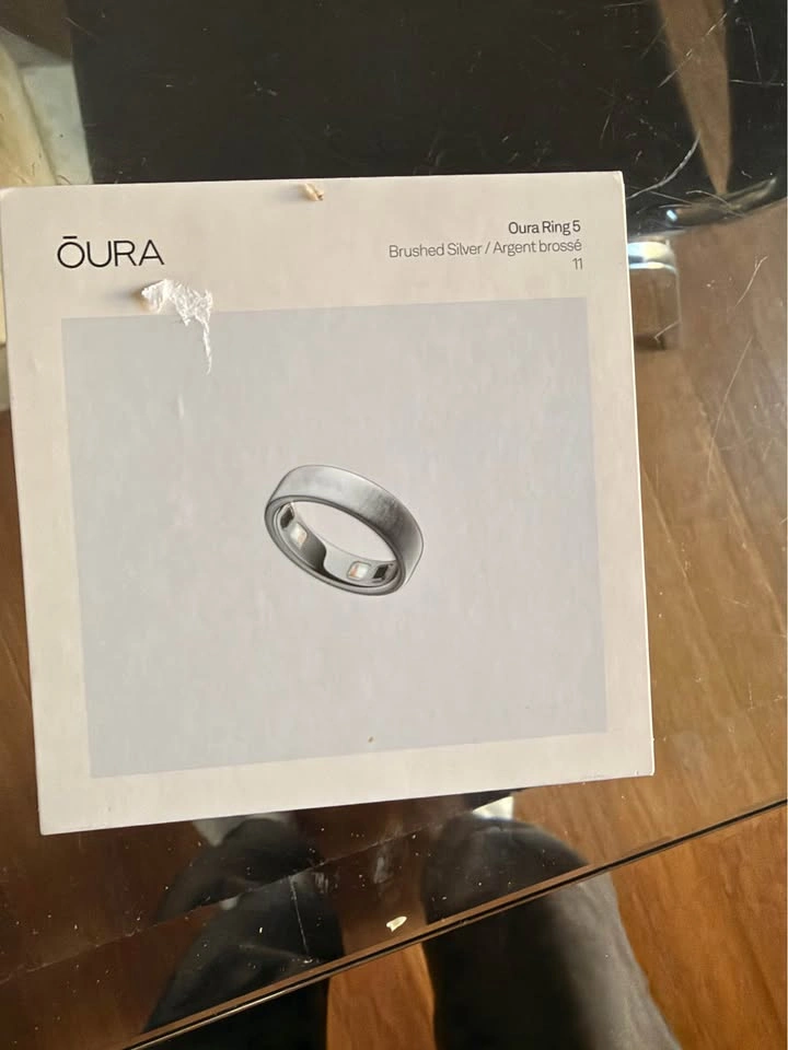 Oura Ring 5 size 11 - Brushed silver - photo 2