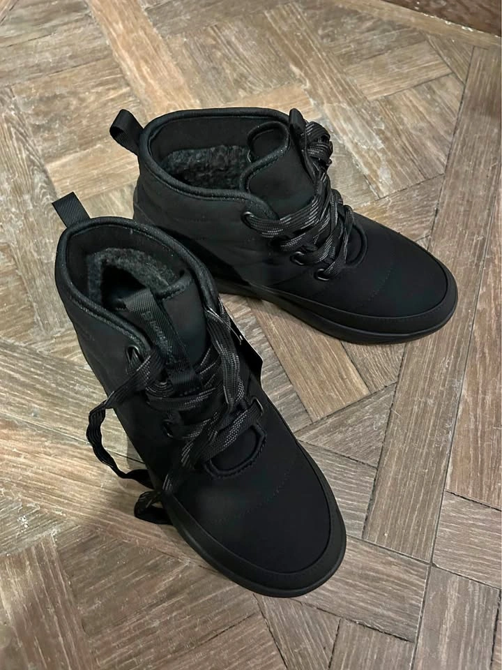 BAASPLOA Black Fleece-Lined Winter Boots – Brand New With Tags