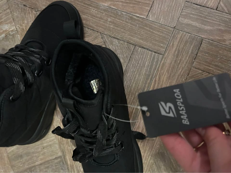 BAASPLOA Black Fleece-Lined Winter Boots – Brand New With Tags - photo 2