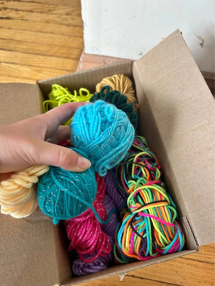 Mixed Assorted Crochet Yarn Lot