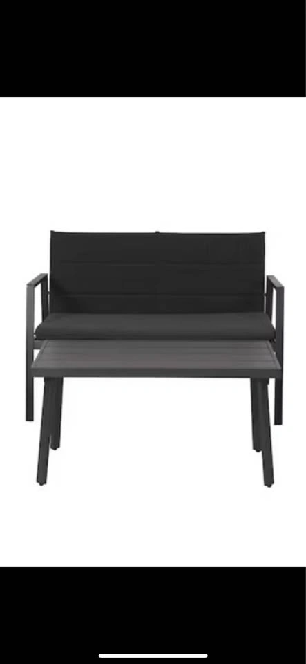 Outdoor loveseat and table - photo 2