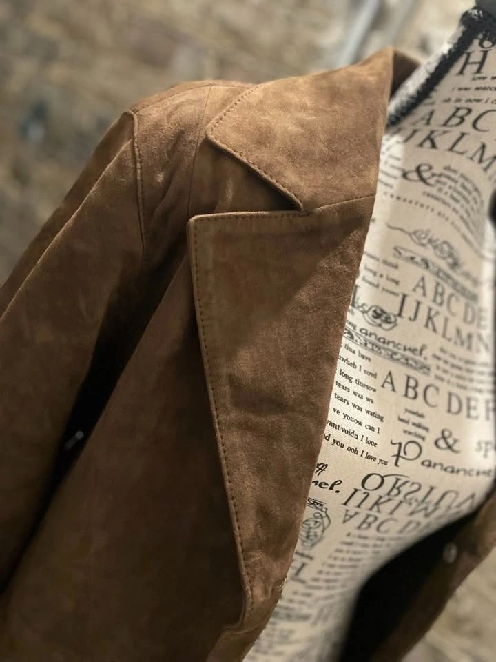 Gorgeous Ladies' Brushed Leather 3/4 Coat Sz 10 - photo 3