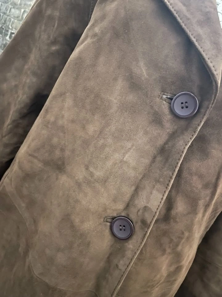 Gorgeous Ladies' Brushed Leather 3/4 Coat Sz 10 - photo 5