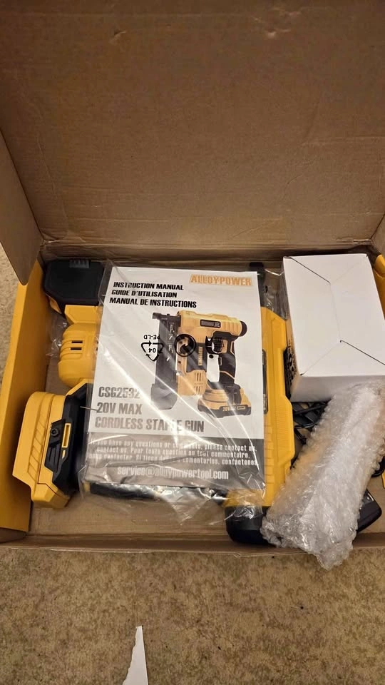 ALLOYPOWER CSG2532 20V Cordless Staple Gun