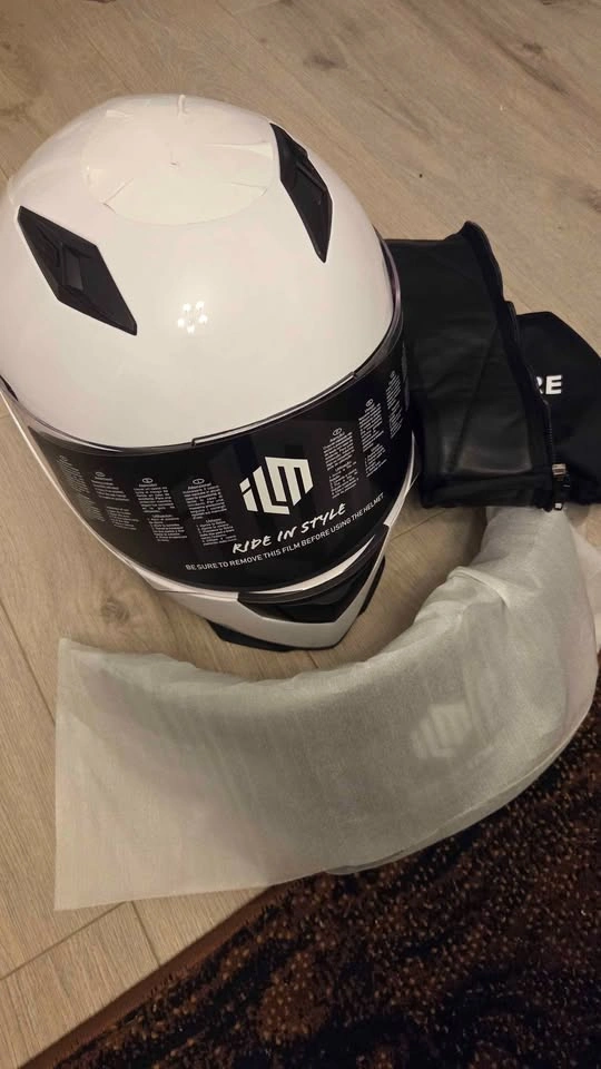 ILM Full Face Motorcycle Helmet ILM-313 size small - photo 5