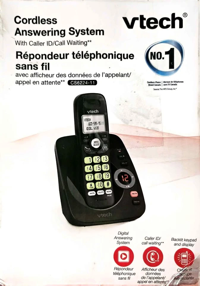 VTECH CORDLESS ANSWERING SYSTEM WITH CALL DISPLAY
