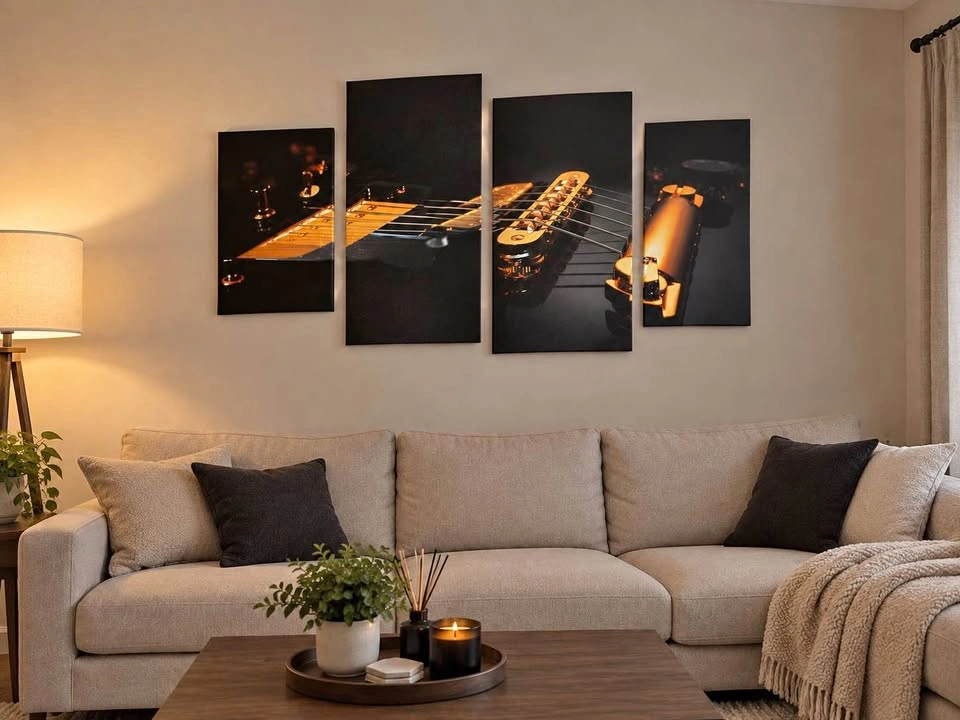 Canvas wall art guitar/ living room