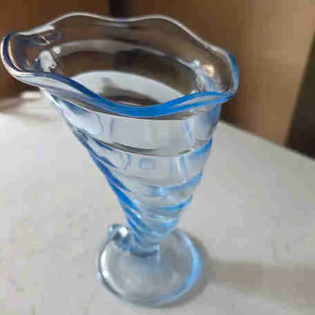 Blue Glass Dessert Cup thumbnail
