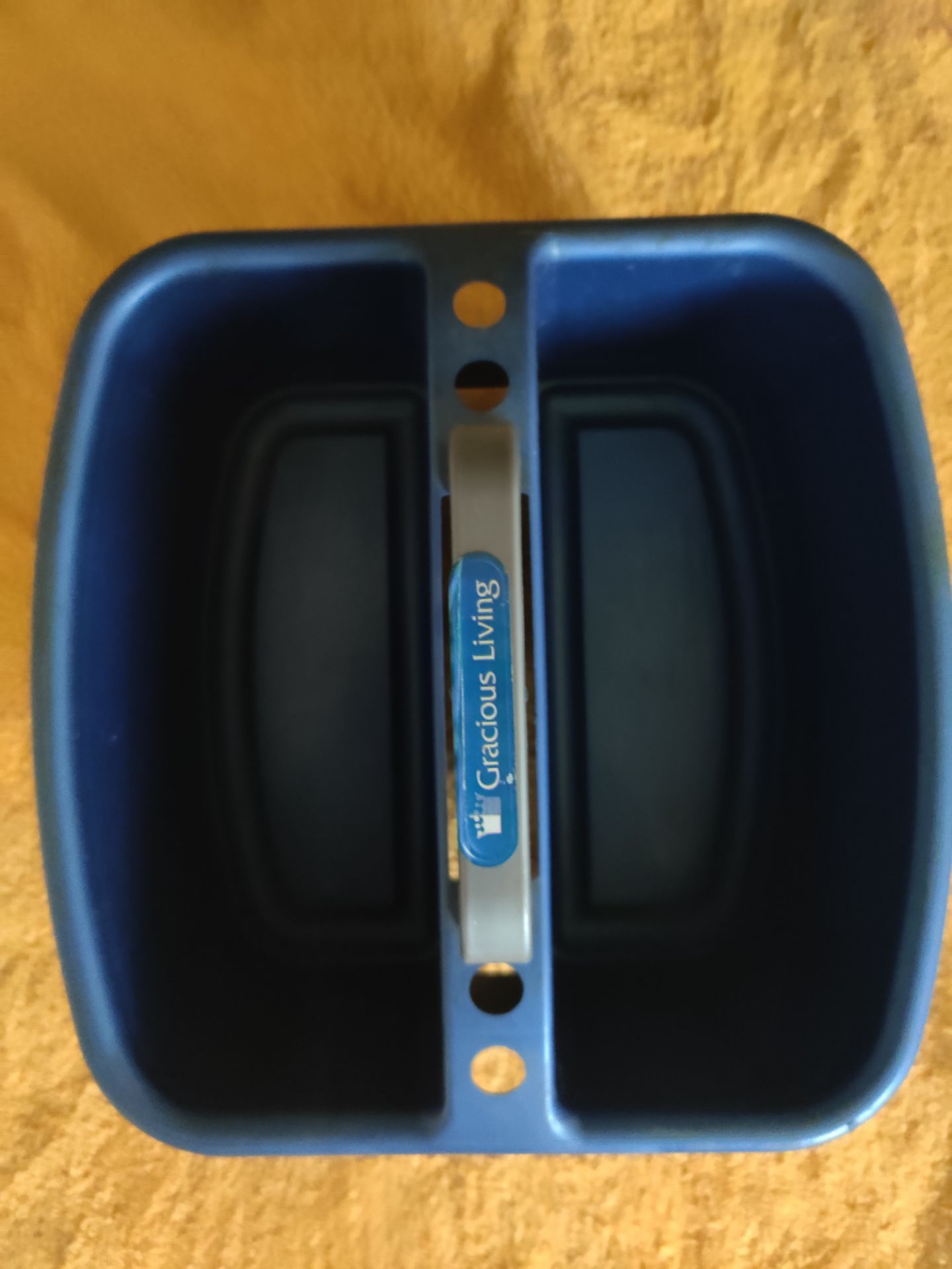 NEW Gracious Living Blue Dual Compartment Caddy