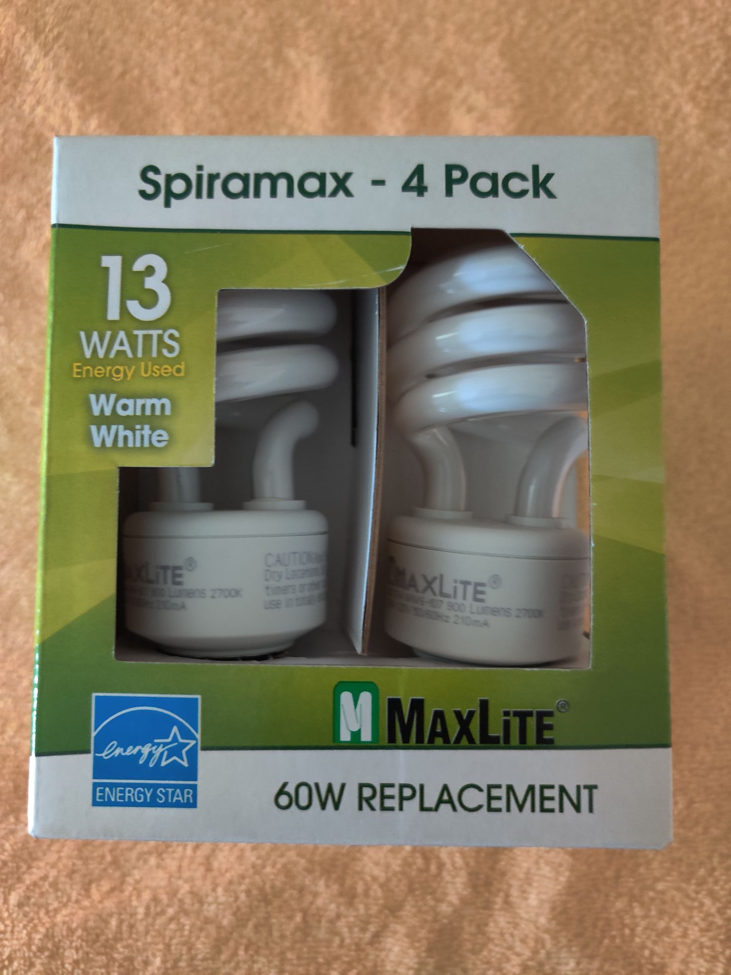 MaxLite Spiramax CFL Bulbs 4-Pack 13W