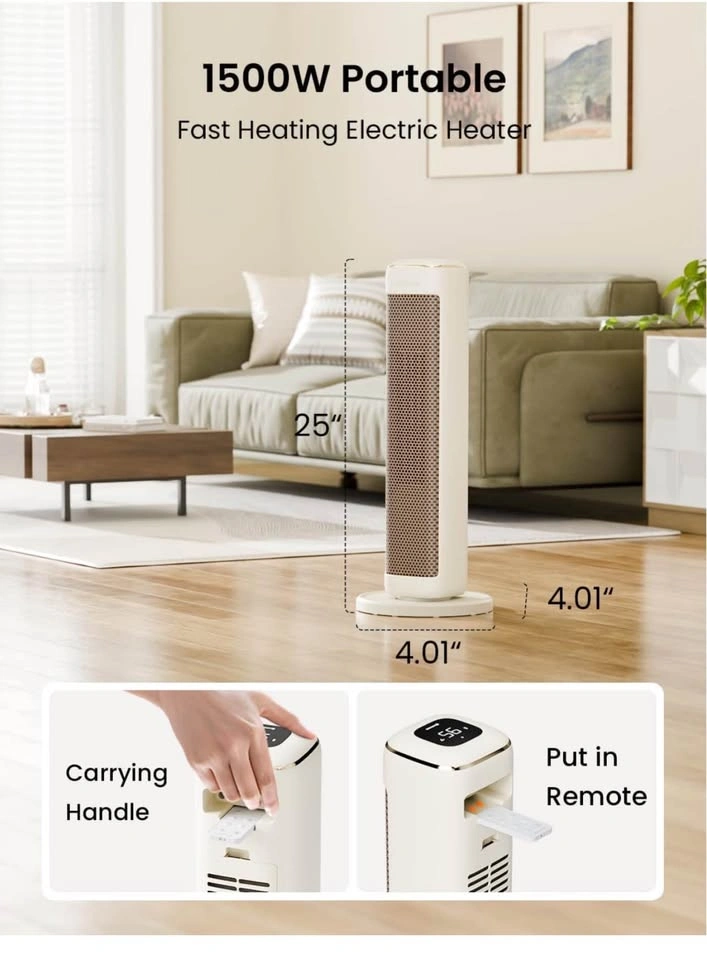 AIRMATE 25" Tower Space Heater 1500W - photo 4
