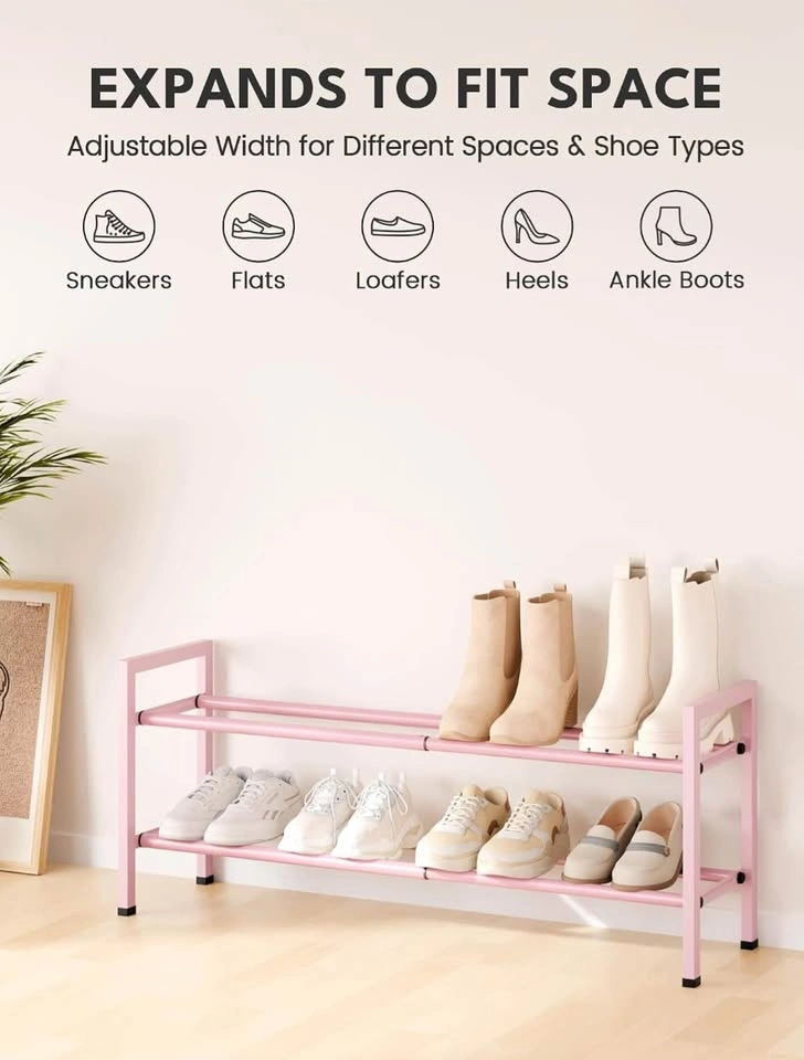 NEW- Expandable Shoe Rack, 18 33 in - photo 3