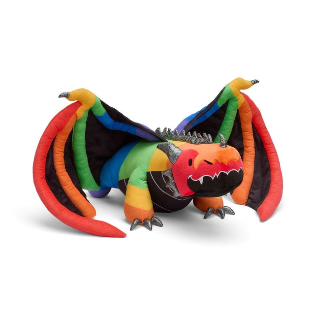 Weighted Wonders Rainbow Dragon Plush