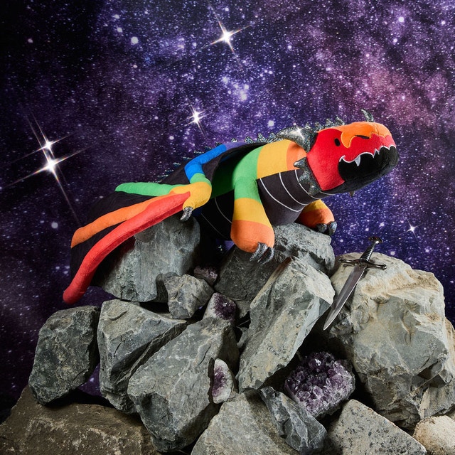 Weighted Wonders Rainbow Dragon Plush - photo 2