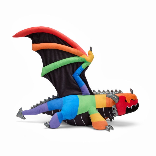 Weighted Wonders Rainbow Dragon Plush - photo 3