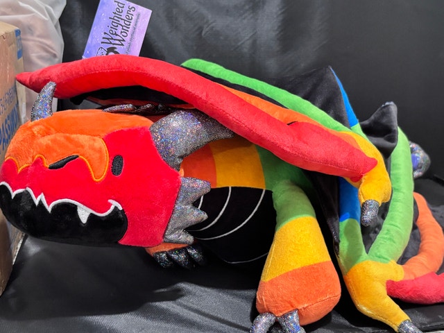 Weighted Wonders Rainbow Dragon Plush - photo 5