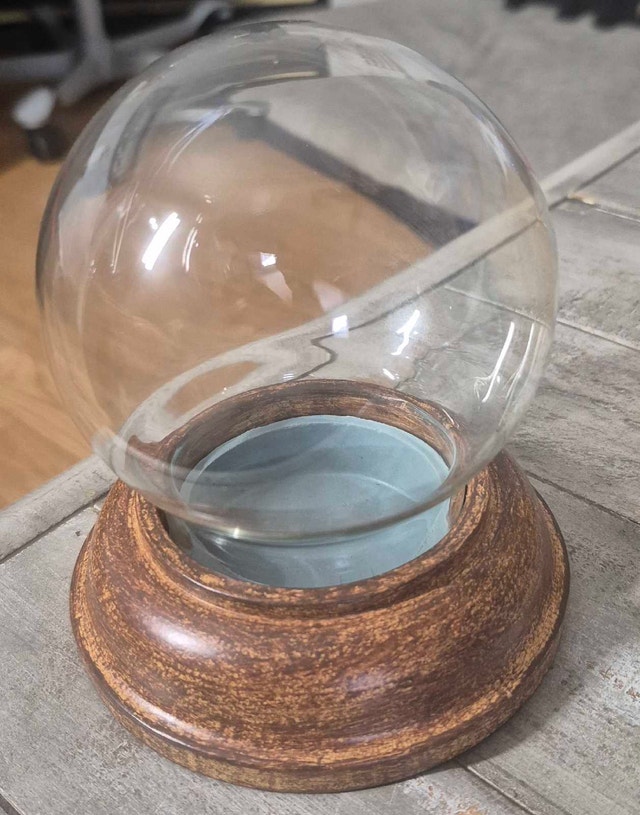DIY Snow Globe Glass Cover Round