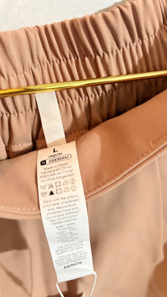 Beige Halara High Waisted Wide Leg Pants - Size L - photo 2