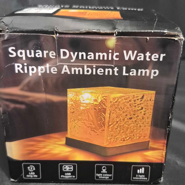 Square Dynamic Water Ripple Ambient Lamp