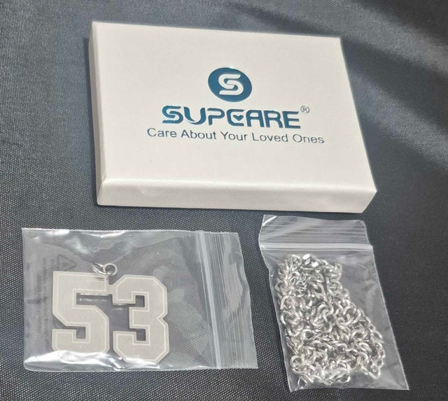 Supcare Number 53 Pendant Necklace