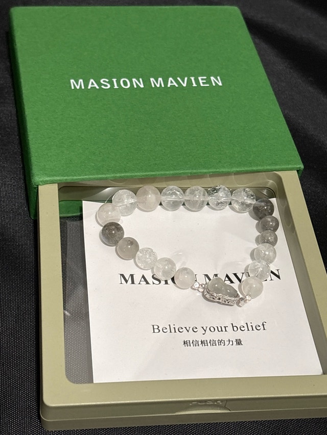 Masion Mavien Crystal Bead Bracelet