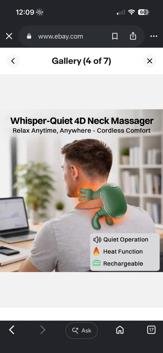 Cordless Neck and shoulder Massager! - photo 3