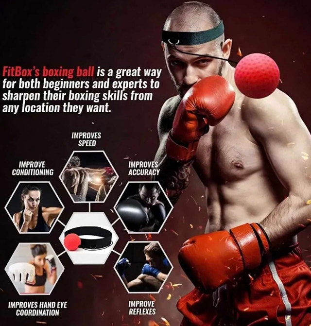 Boxing Reflex Ball, 4 balls, Different Levels - photo 4