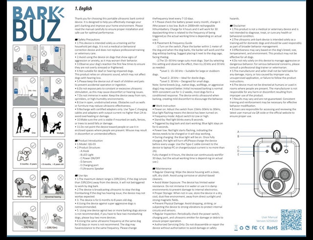 Qinux BarkBuz Anti Dog Bark Device - photo 2