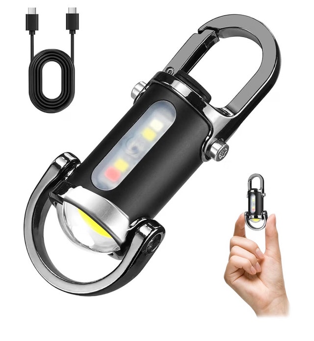 Mini Carabiner Keychain LED Flashlight