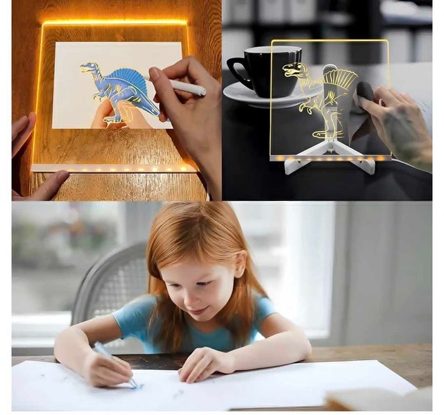 DIY Handwritten/Graffiti Notes, Acrylic Luminescent Lamp - photo 3