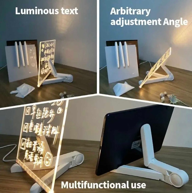 DIY Handwritten/Graffiti Notes, Acrylic Luminescent Lamp - photo 5