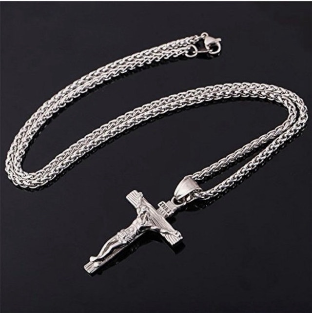 Christian Art Workshop Silver Crucifix Necklace