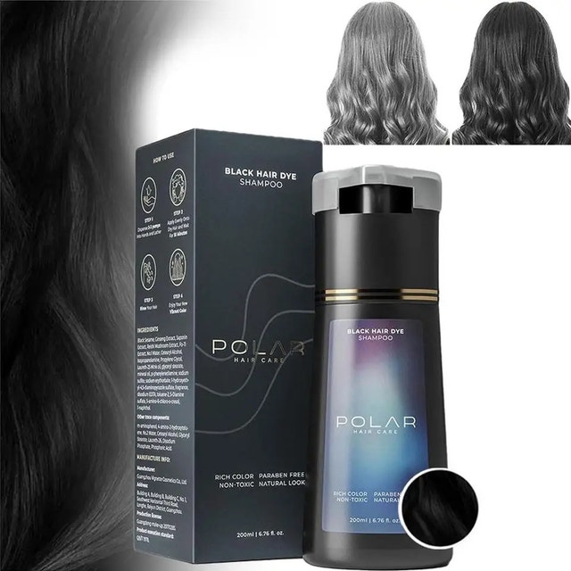 Polar Hair Care Dark Brown Hair Dye Shampoo