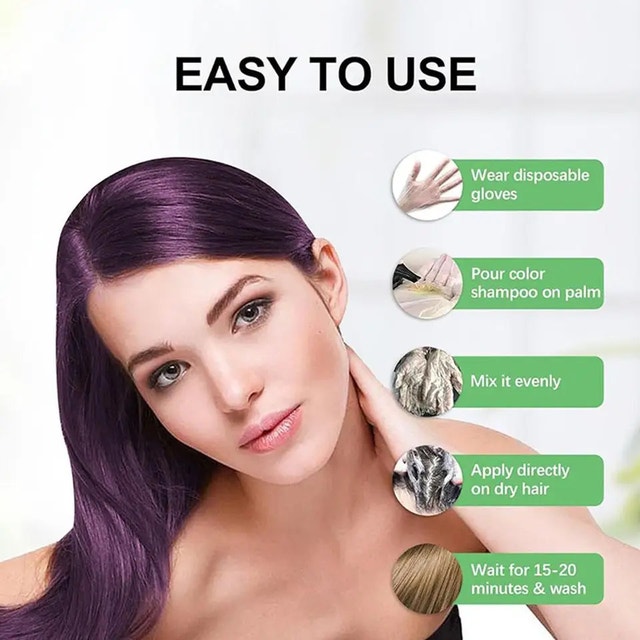 Polar Hair Care Dark Brown Hair Dye Shampoo - photo 2