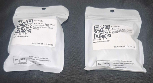 Elecbee M12 12-Pin Male Flush Type A-Code PCB Socket - photo 5