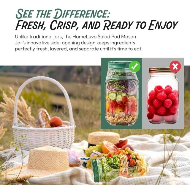 Salad Pod Mason Jar - photo 4