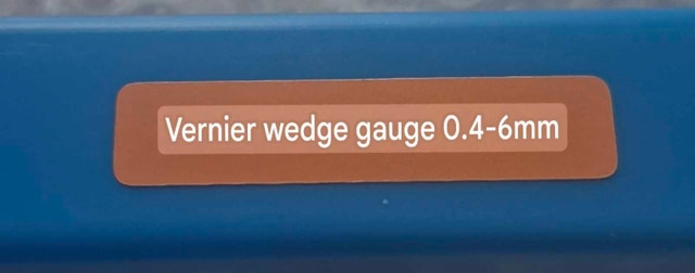 Vernier Wedge Gauge 0.4-6mm - photo 2